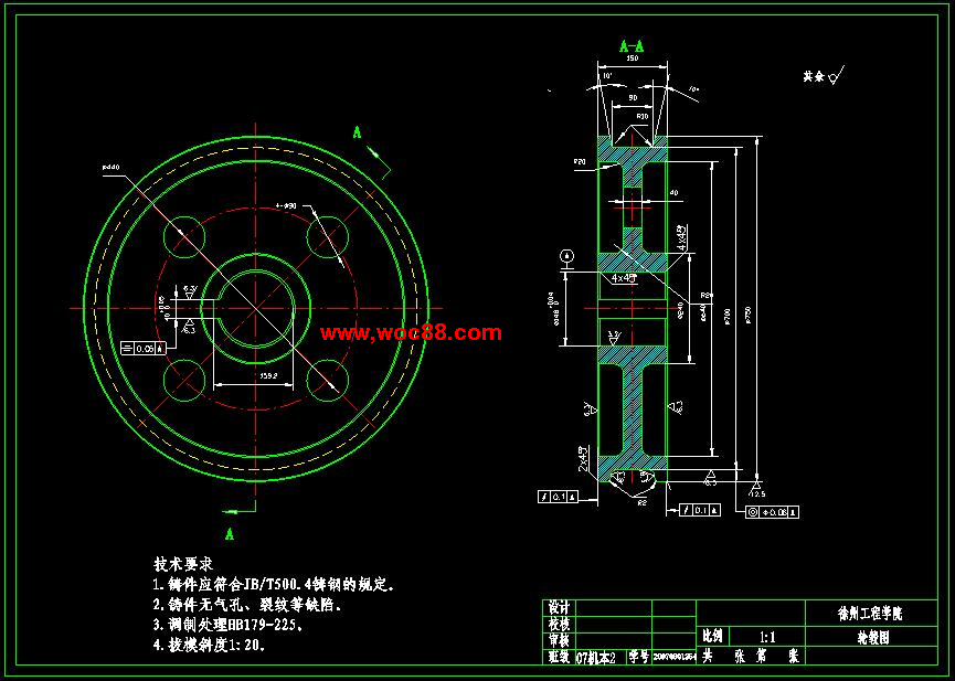 （全套CAD）校園電動車的設計（終稿）CAD截圖06