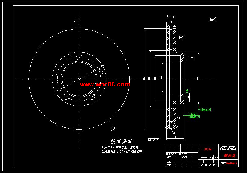 （全套CAD）桑塔納2000乘用車制動系統設計（終稿）CAD截圖03