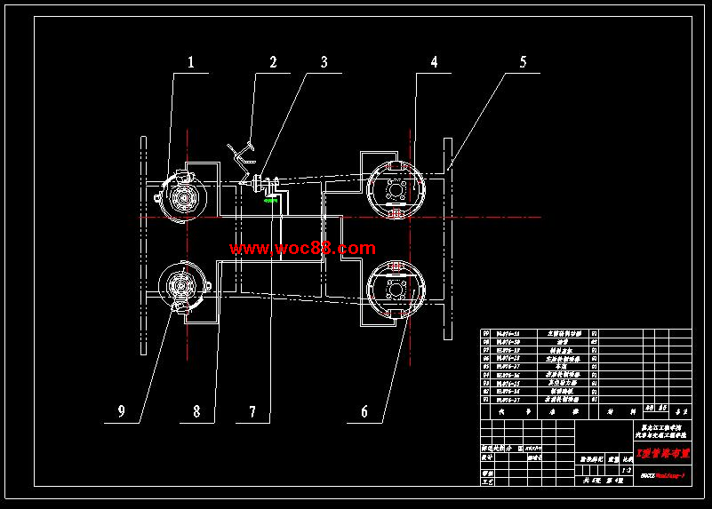 （全套CAD）桑塔納2000乘用車制動系統設計（終稿）CAD截圖04