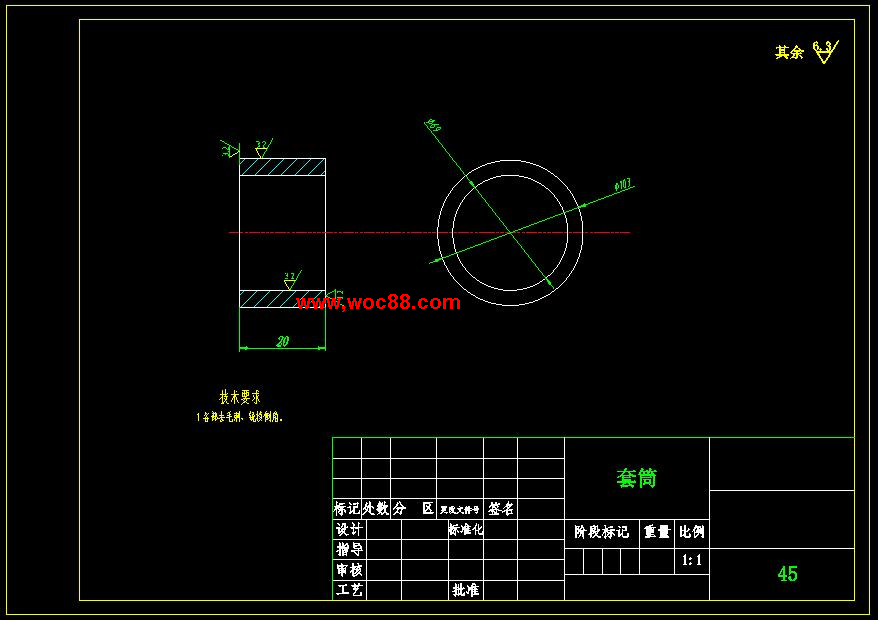 （全套CAD）某中型貨車五檔位變速器設計（終稿）CAD截圖04
