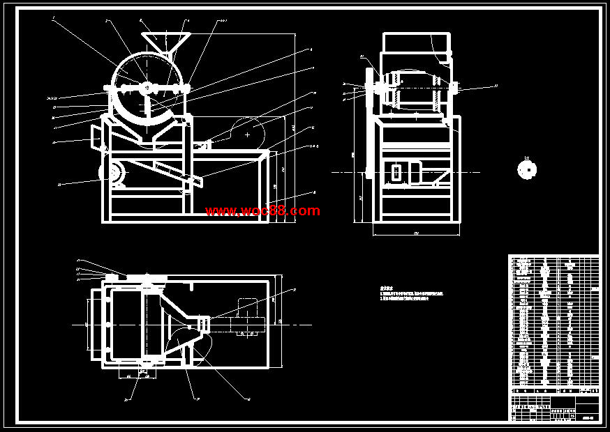 （全套CAD）核桃去殼機的設計（終稿）CAD截圖01