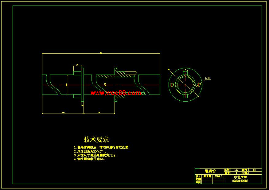 （全套CAD）果蔬大棚電動卷簾機的設計（終稿）CAD截圖06