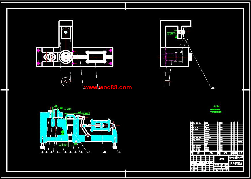 （全套CAD）杠桿零件的機械加工工藝規程及加工Φ10H7孔的工藝裝備設計（終稿）CAD截圖01