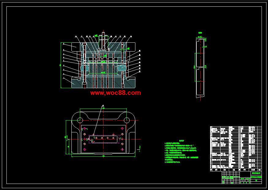 （全套CAD）某冷凝器側板沖壓模復合模具設計（終稿）CAD截圖01