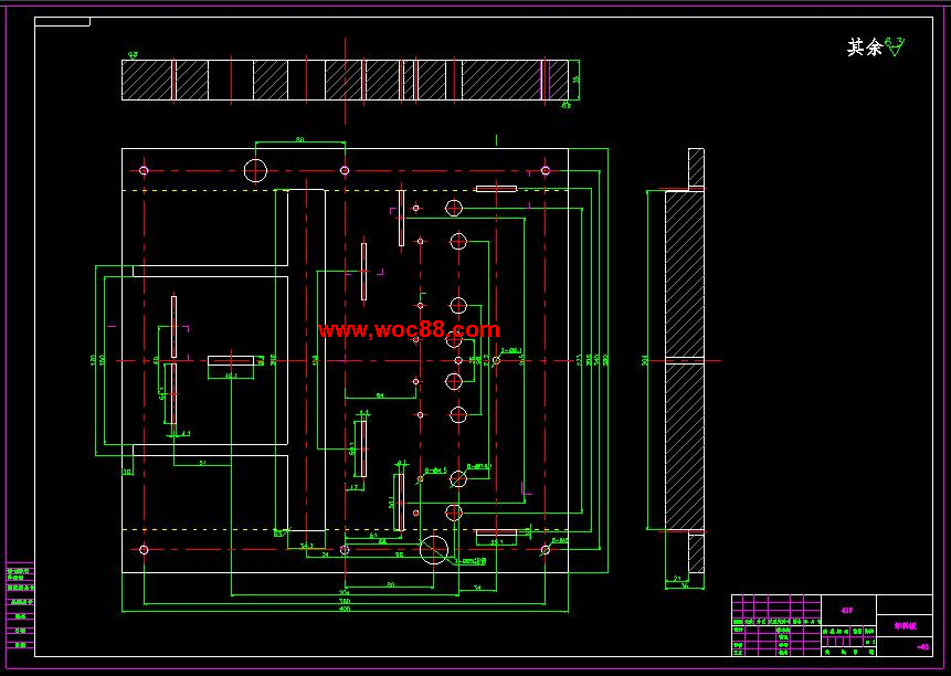 （全套CAD）某包箱角塊的沖壓級進模具設計（終稿）CAD截圖04