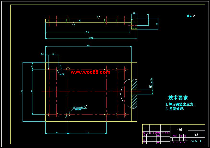 （全套CAD）板材送料裝置的設計（終稿）CAD截圖02