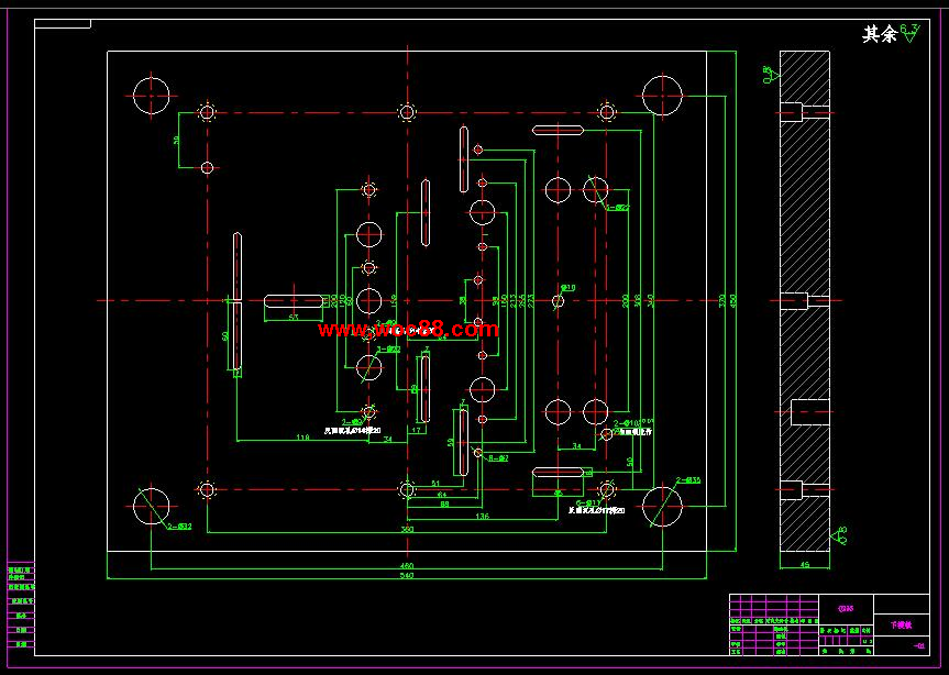 （全套CAD）某包箱角塊的沖壓級進模具設計（終稿）CAD截圖02