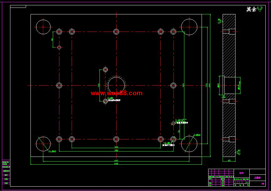 （全套CAD）某包箱角塊的沖壓級進模具設計（終稿）CAD截圖07