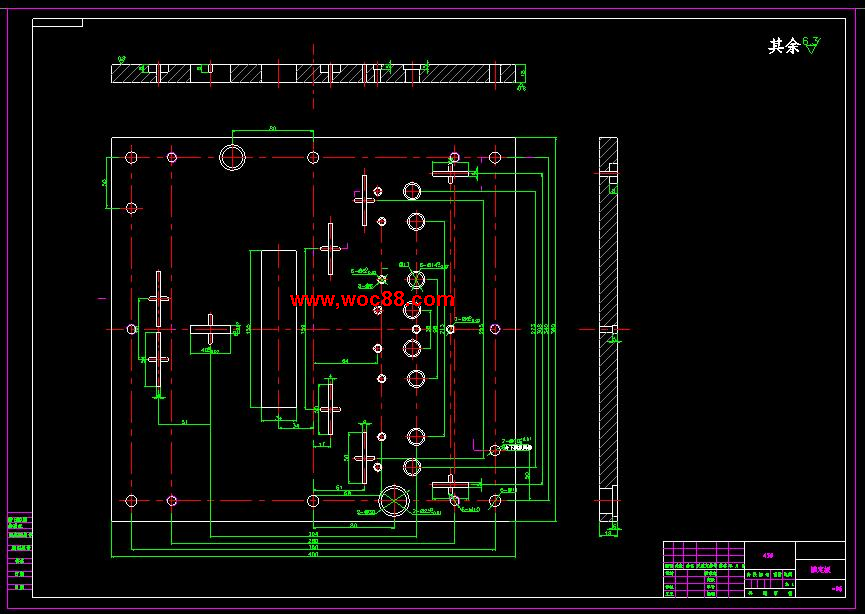 （全套CAD）某包箱角塊的沖壓級進模具設計（終稿）CAD截圖05