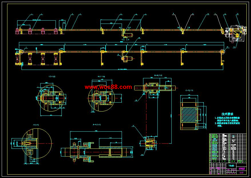 （全套CAD）板材送料裝置的設計（終稿）CAD截圖01