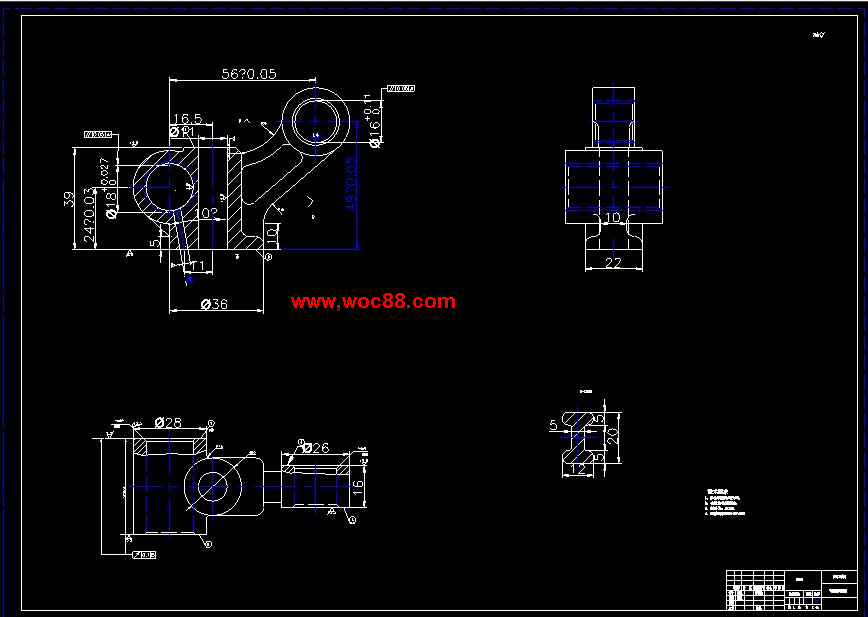 （全套CAD）氣門搖臂軸支座的加工工藝規程及銑φ18及16孔前后端面夾具設計（終稿）CAD截圖03