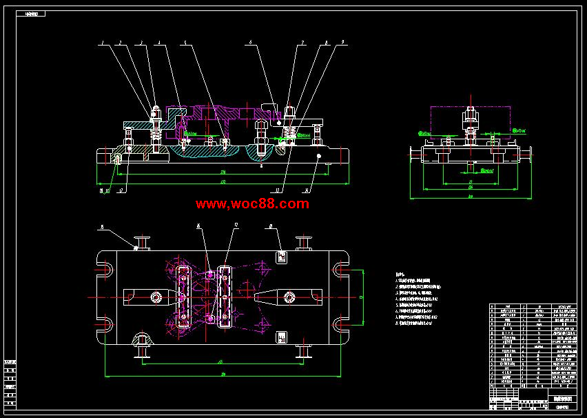 （全套CAD）泵體零件加工工藝工裝設計（終稿）CAD截圖01