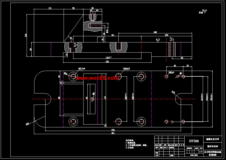 （全套CAD）氣門搖臂軸支座工藝和銑36mm下端面夾具設計（終稿）CAD截圖02