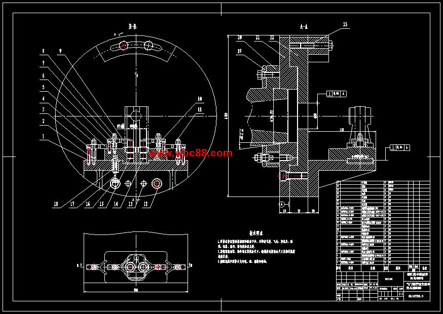（全套CAD）氣門搖桿軸支座夾具車32端面銑底面設計（終稿）CAD截圖01