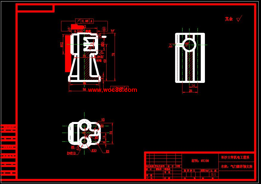 （全套CAD）氣門搖桿軸支座工藝及鉆Φ20孔夾具設計（終稿）CAD截圖03