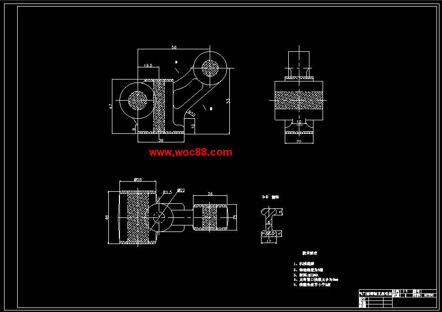 （全套CAD）氣門搖臂軸支座鉆Ф3油孔的夾具設計（終稿）CAD截圖02