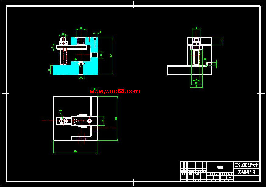 （全套CAD）氣門搖臂軸支座零件加工工藝規程及Φ11孔加工專用夾具設計（終稿）CAD截圖02