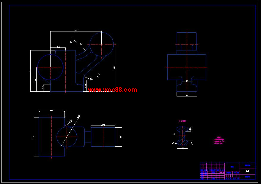 （全套CAD）氣門搖臂軸支座的加工工藝規程及銑φ18及16孔前后端面夾具設計（終稿）CAD截圖04