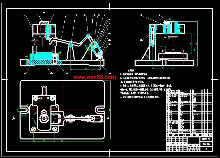 （全套CAD）泵體機械加工工藝及鉆孔Φ15H7夾具設計（終稿）CAD截圖01