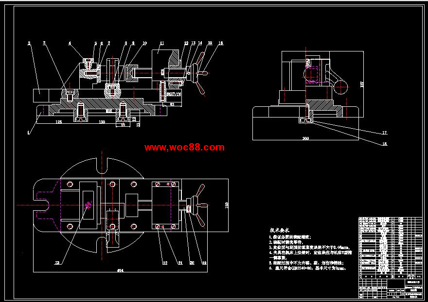 （全套CAD）氣門搖臂軸支座工藝和銑36mm下端面夾具設計（終稿）CAD截圖01