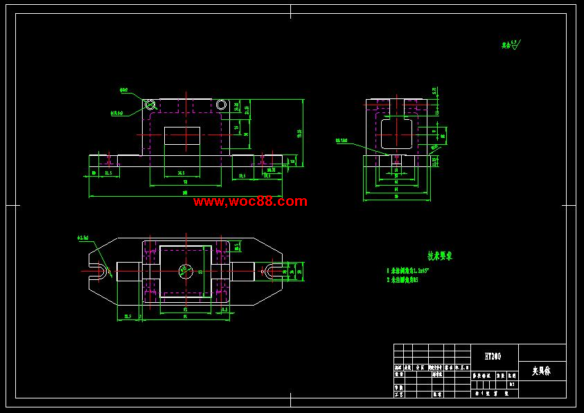 （全套CAD）法蘭盤[831004]1銑φ90處兩平面畢業設計（終稿）CAD截圖04