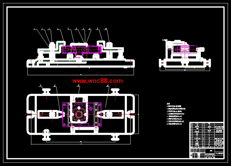 （定稿）M7132罩殼加工工藝及夾具設計（全套下載）3套夾具設計CAD截圖04