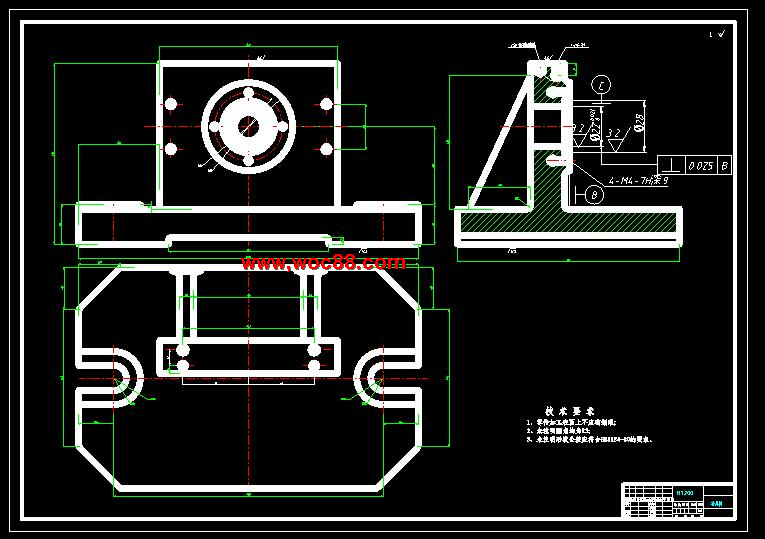（定稿）M7132罩殼加工工藝及夾具設計（全套下載）3套夾具設計CAD截圖06