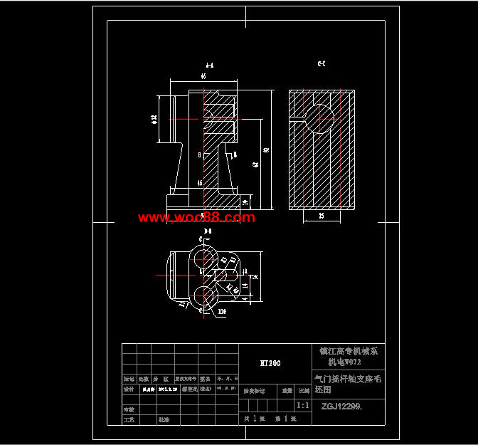 （全套CAD）氣門搖桿軸支座6車φ32端面夾具畢業設計（終稿）CAD截圖03