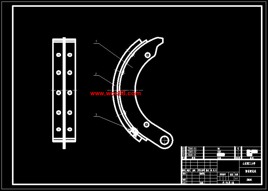 （全套CAD）氣壓凸輪鼓式制動器設計（終稿）CAD截圖03