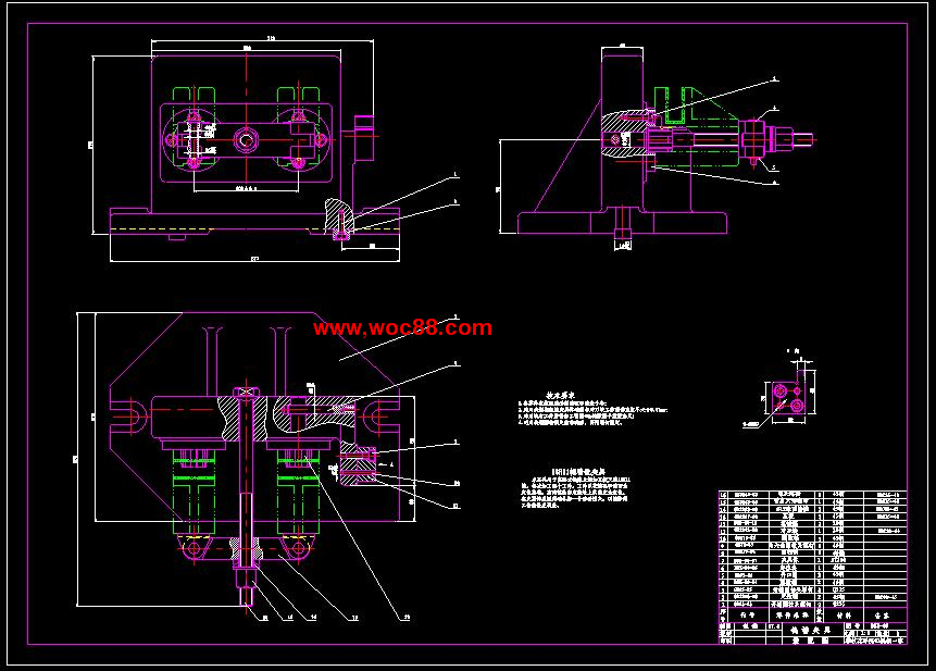 （全套CAD）撥叉831003加工工藝規程及銑18H11底槽夾具（終稿）CAD截圖05