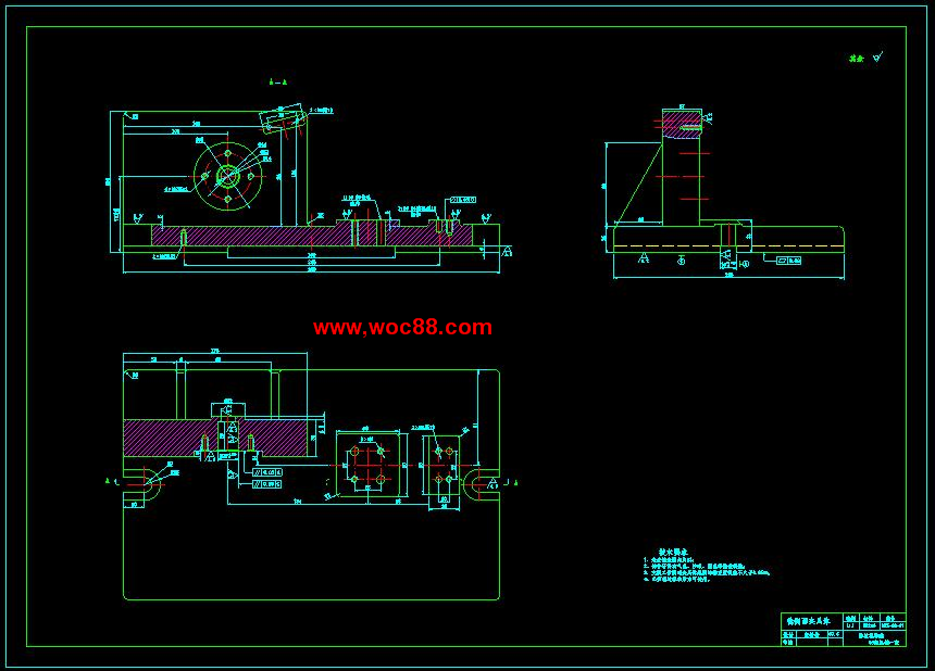 （全套CAD）撥叉A的加工工藝規程及夾具設計（終稿）CAD截圖01