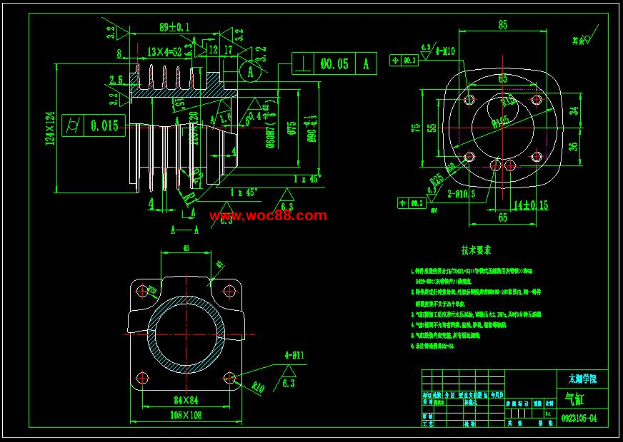 （定稿）W80II系列微型風冷活塞式壓縮機的設計（全套下載）CAD截圖04