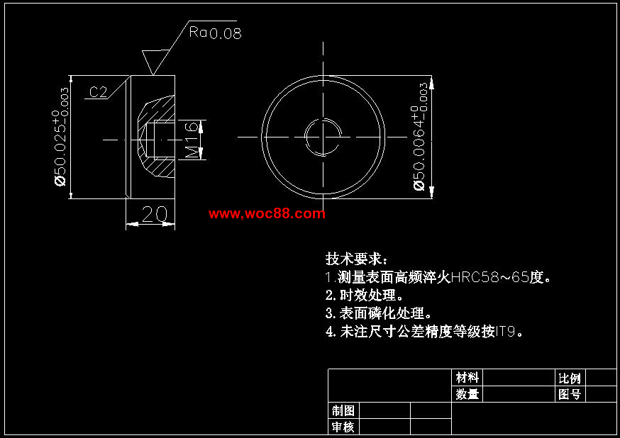 （全套CAD）檢驗50H7f6孔和軸的量規設計（終稿）CAD截圖04