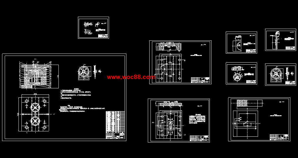 （全套CAD）拉線盤注射工藝分析及模具設計（終稿）CAD截圖02