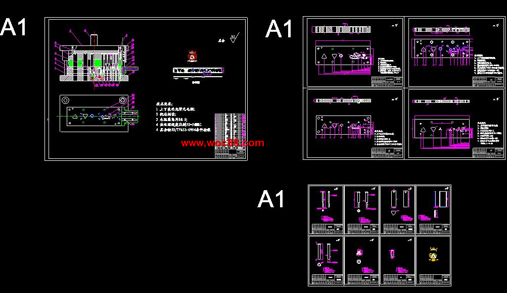 （全套CAD）法蘭盤的沖壓工藝及級進模具設計（終稿）CAD截圖04