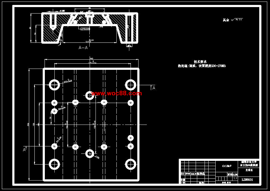 （全套CAD）拉線盤注射工藝分析及模具設計（終稿）CAD截圖03