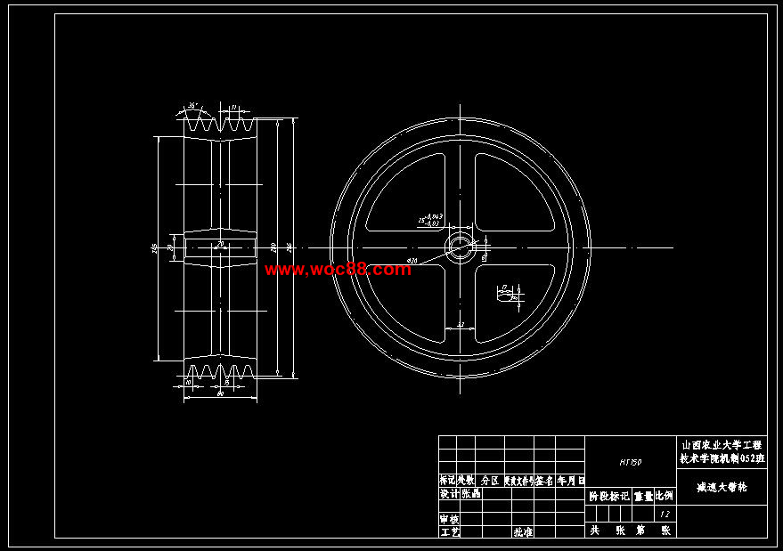 （全套CAD）檸條聯合收割機切割及撥禾裝置的設計（終稿）CAD截圖04