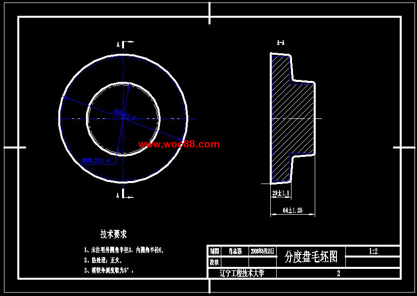 （定稿）分度盤零件的機械加工工藝規程及鉆孔6Φ32夾具設計（有CAD圖紙的喲）CAD截圖04