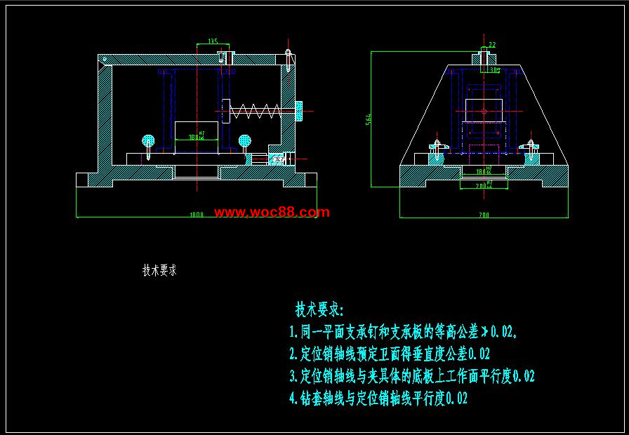 （終稿）十字頭滑套的機械工藝規程及鉆Φ22孔夾具設計（CAD圖紙全套完整）CAD截圖01
