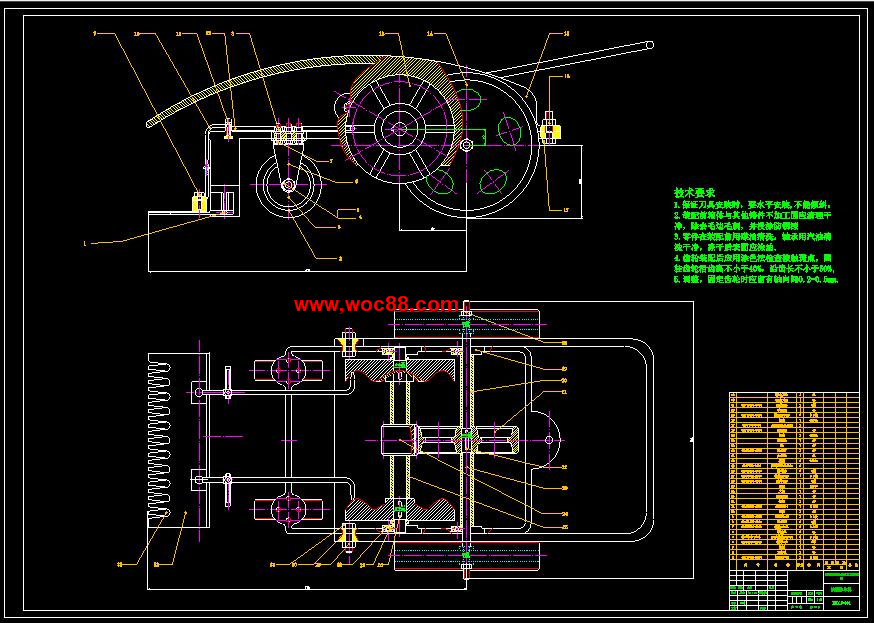 （全套CAD）桔園除草機設計（終稿）CAD截圖01
