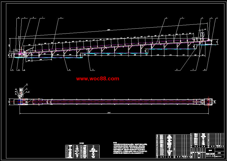 （全套CAD）槽形托輥帶式輸送機設計（終稿）CAD截圖01