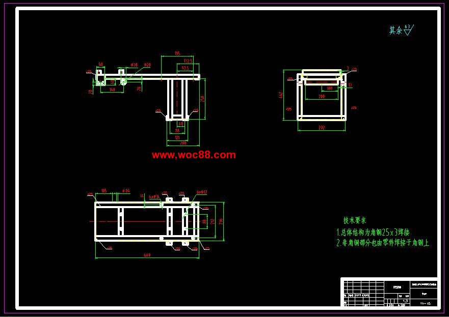 （全套CAD）桔園開溝機的設計（終稿）CAD截圖02