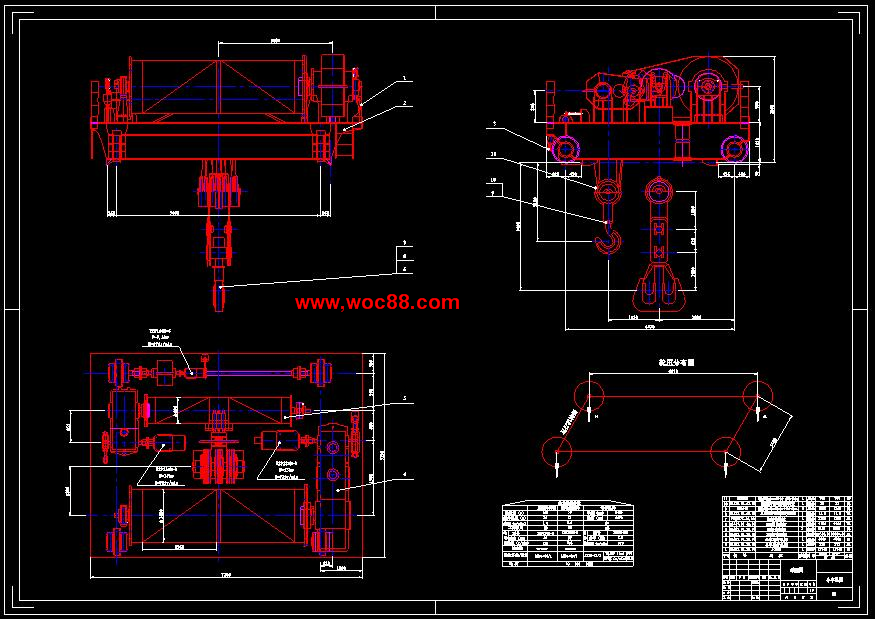 （全套CAD）橋式起重機小車運行機構設計（終稿）CAD截圖01