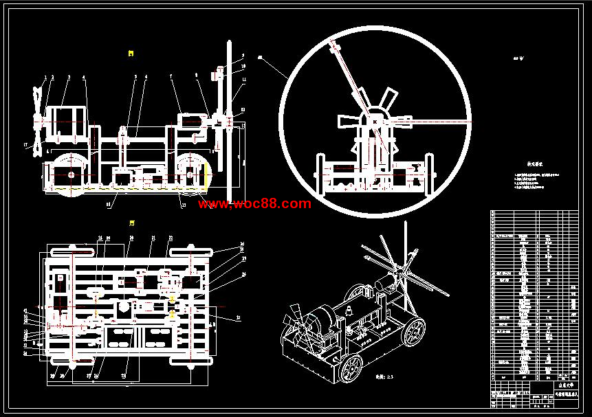 （全套CAD）氣體輸送管道輪式式機器人的設計（終稿）CAD截圖01