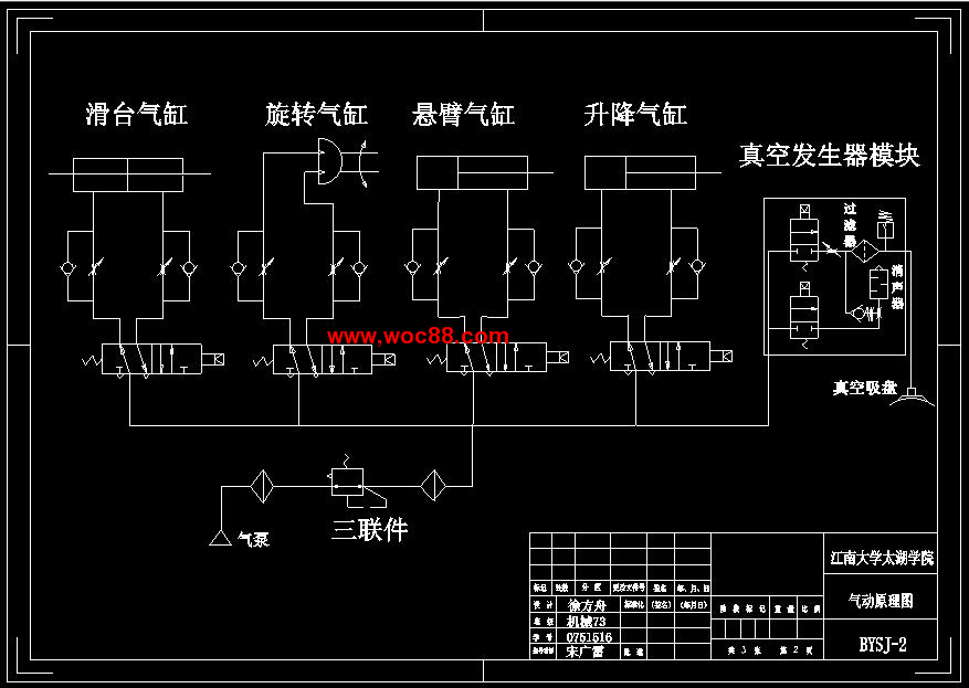 （定稿）半導體芯片氣動搬運機械手設計（有CAD圖紙的喲）CAD截圖02