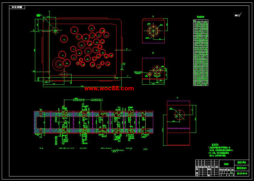 （全套CAD）柴油機氣缸體三面鉆削組合機床總體及左主軸箱設計（終稿）CAD截圖05