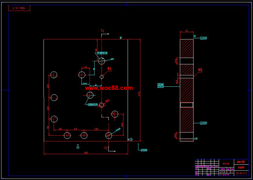 （全套CAD）柴油機機體三面鉆擴組合機床總體及夾具設計（終稿）CAD截圖09