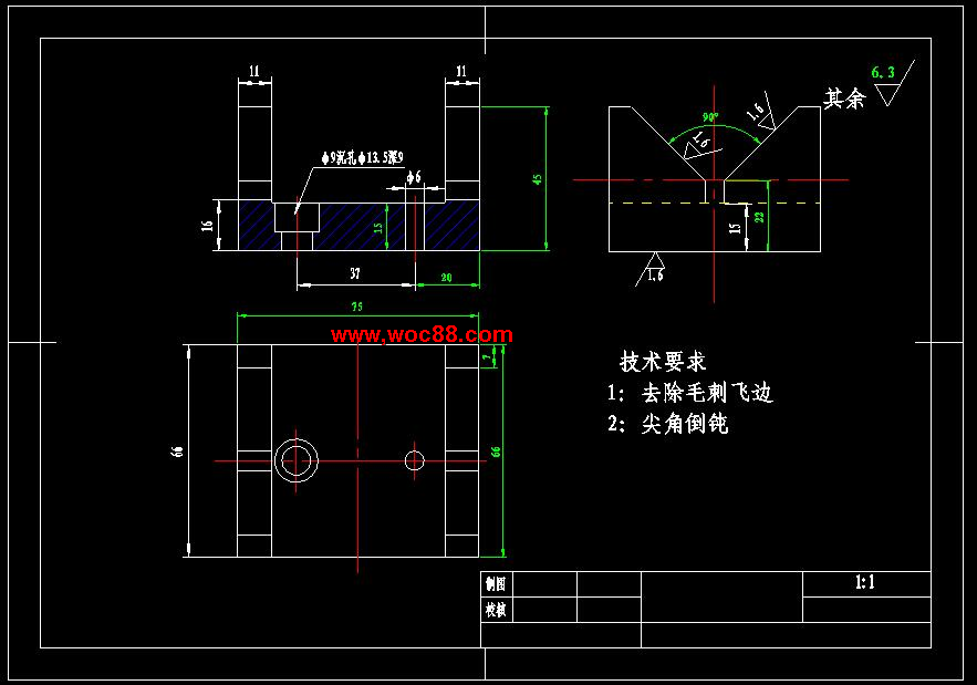 （全套CAD）撥叉831002加工工藝及鉆Φ25H7孔夾具設計（終稿）CAD截圖03