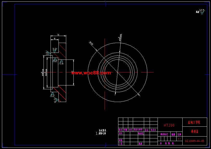 （全套CAD）柴油機曲軸連桿軸頸滾切銑床總體和滾削頭設計（終稿）CAD截圖02