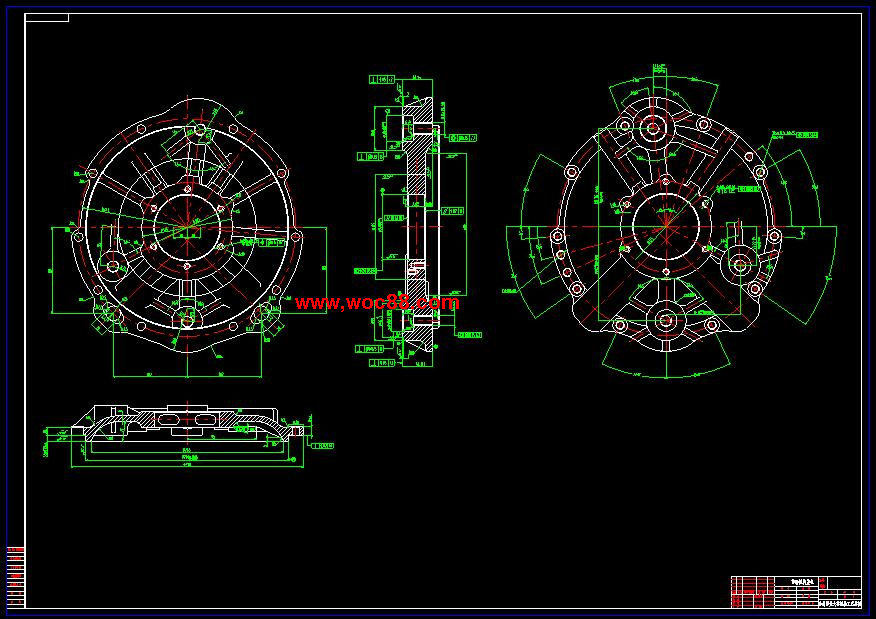 （全套CAD）柴油機傳動機構蓋板工藝及鏜Φ30孔夾具設計（終稿）CAD截圖02